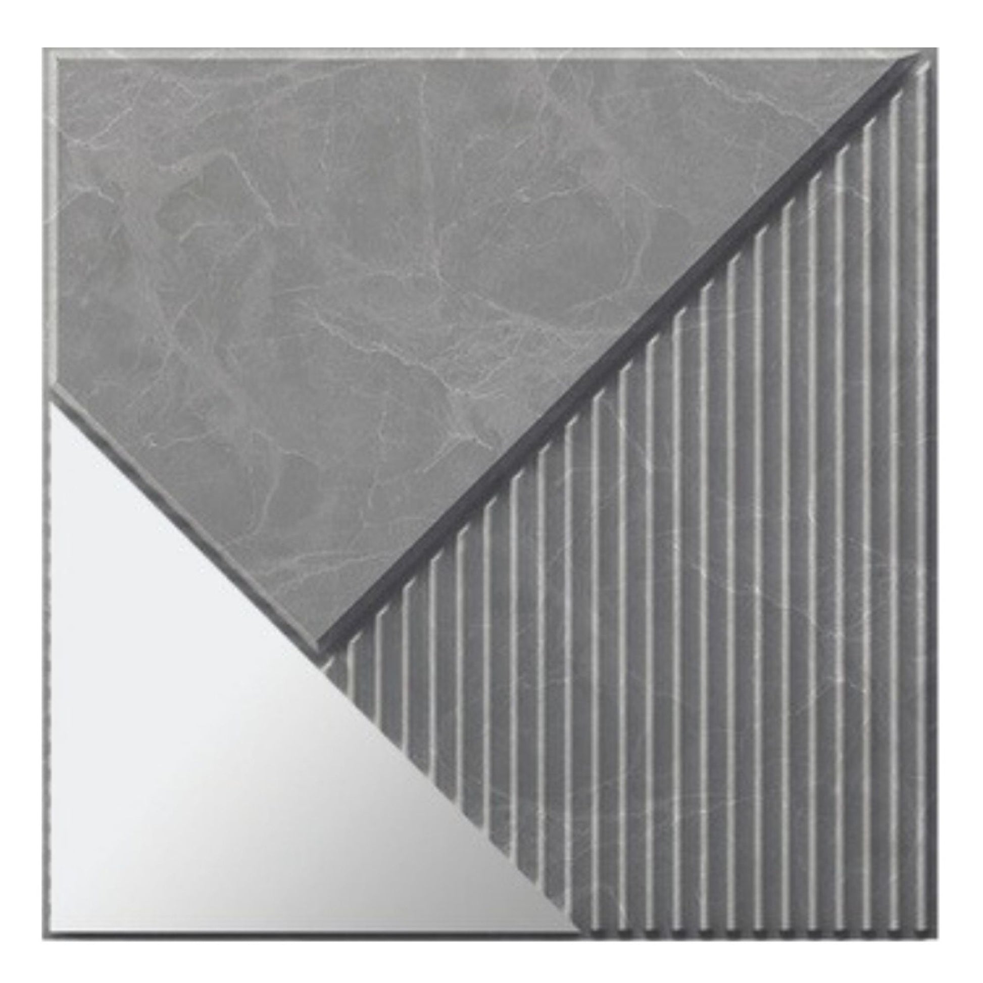 Gray Marble 3D Wall Panels Plaina Design