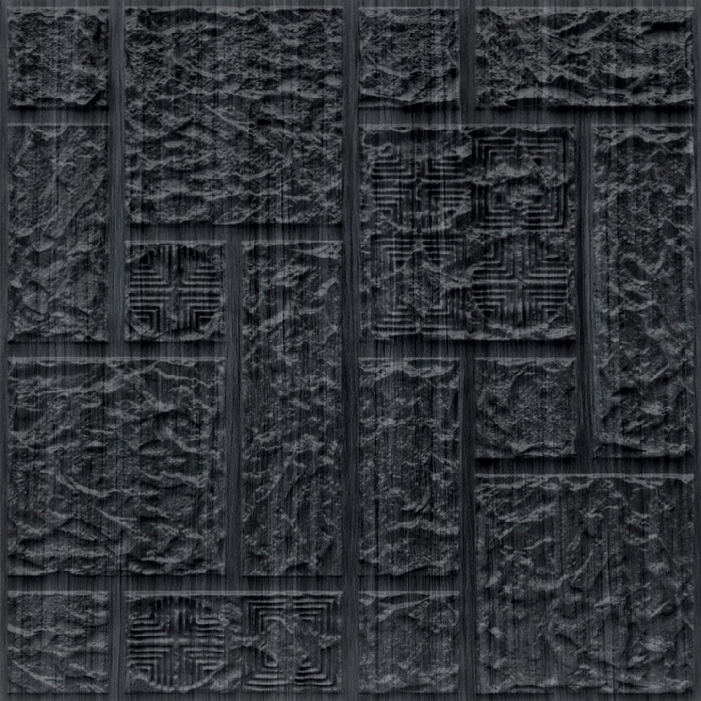 Pine Wood Self Adhesive Wall Panels Abstract Design