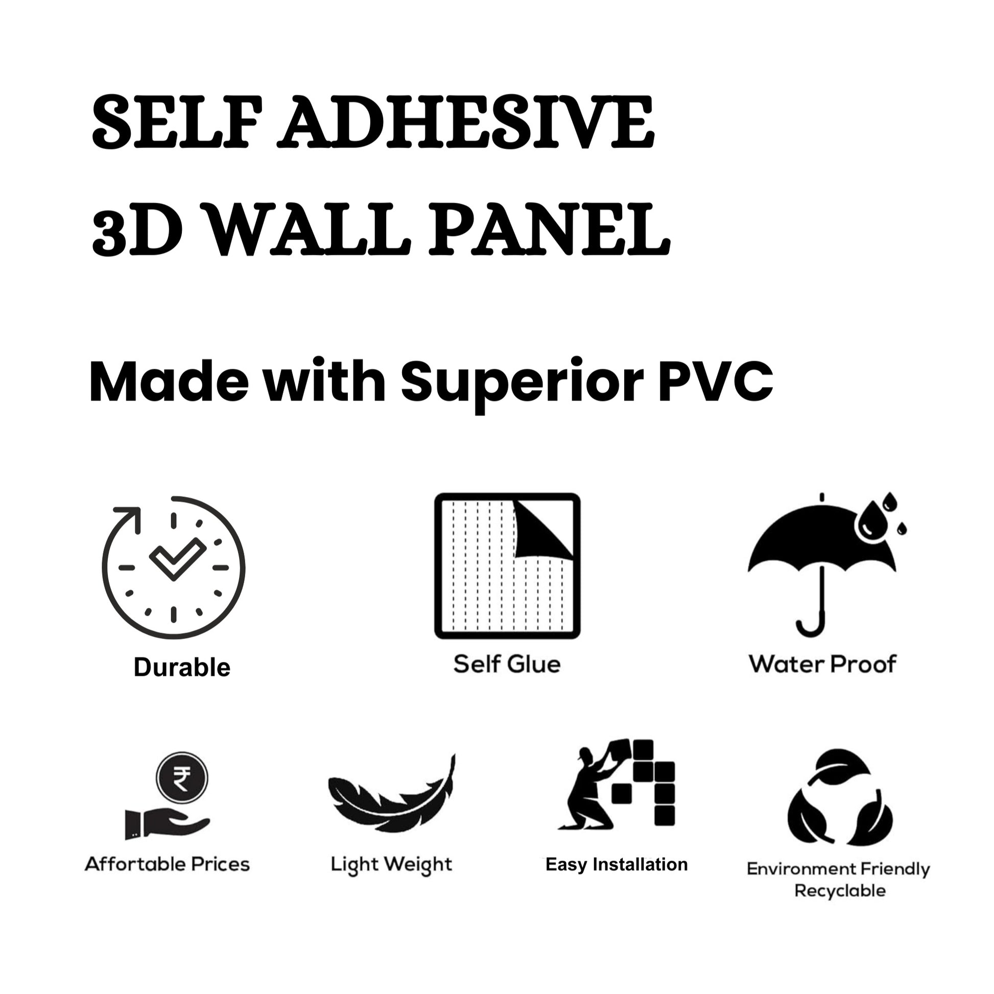 Pine Wood Self Adhesive Wall Panels Abstract Design