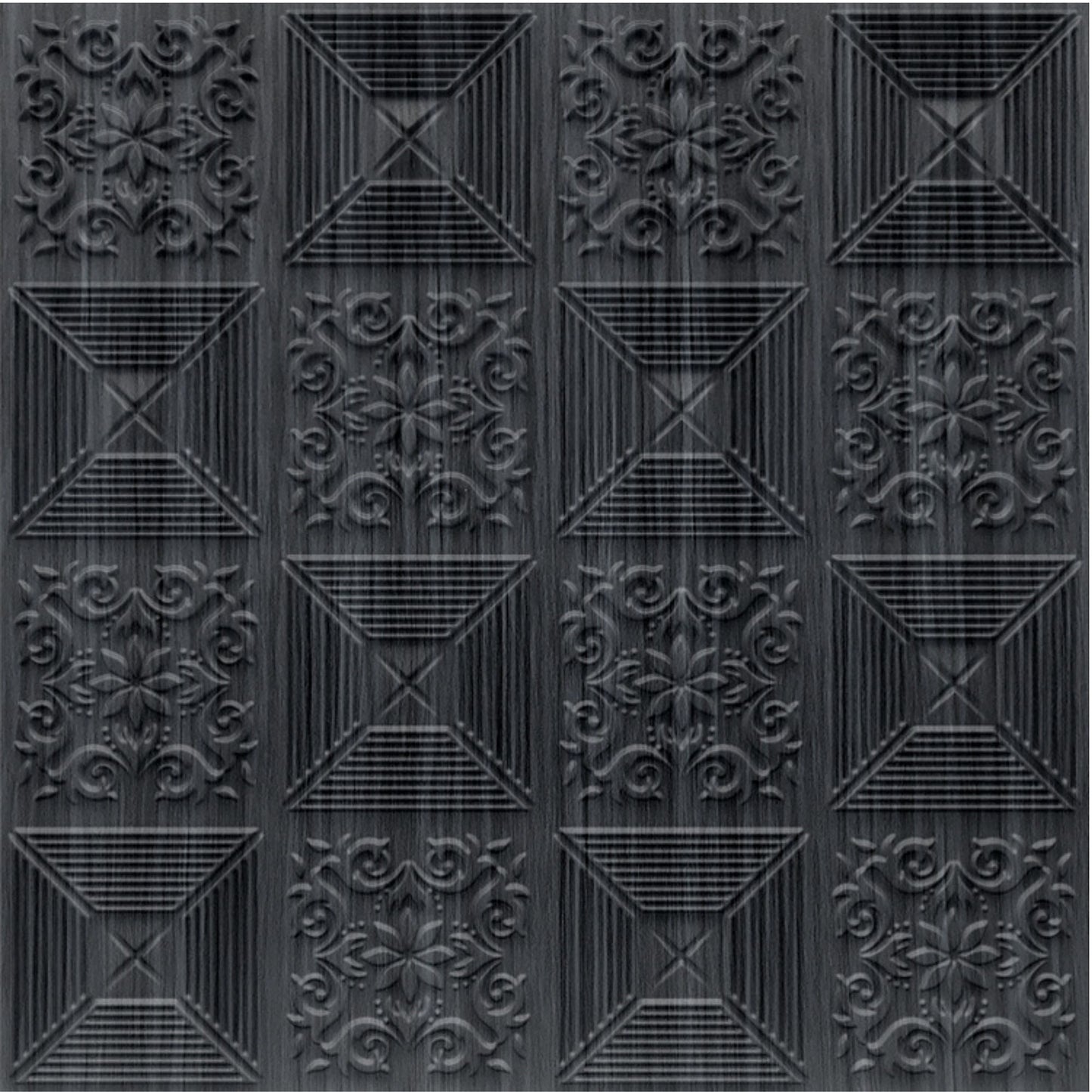Pine Wood Self Adhesive Wall Panels Flower Design