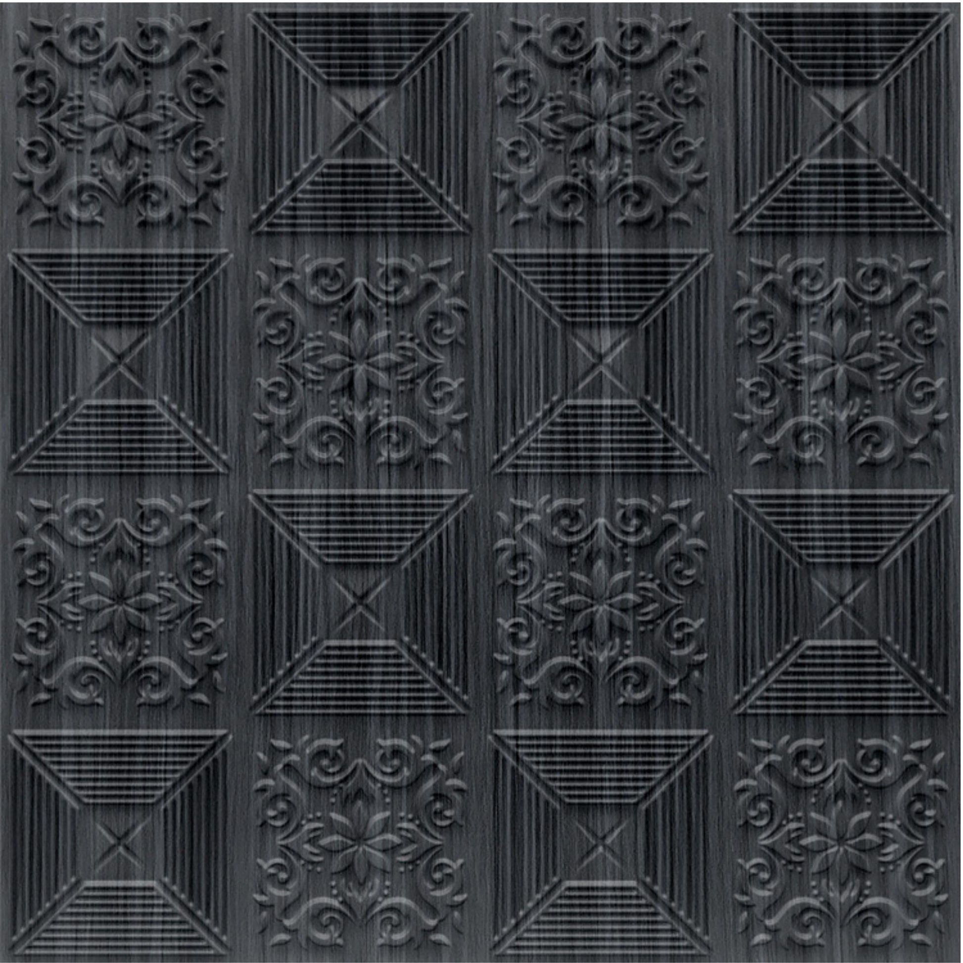 Pine Wood Self Adhesive Wall Panels Flower Design