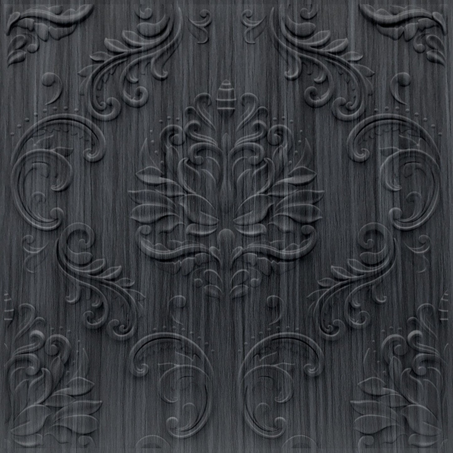 Pine Wood Self Adhesive Panels Damask Design
