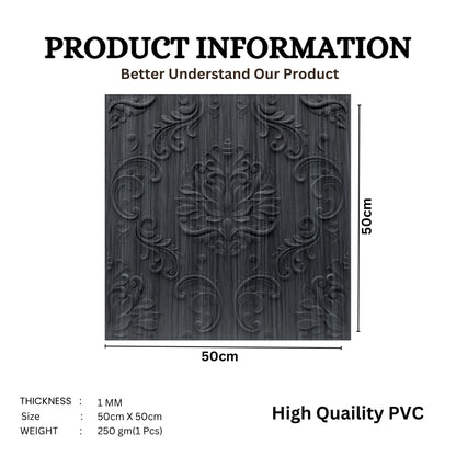 Pine Wood Self Adhesive Panels Damask Design
