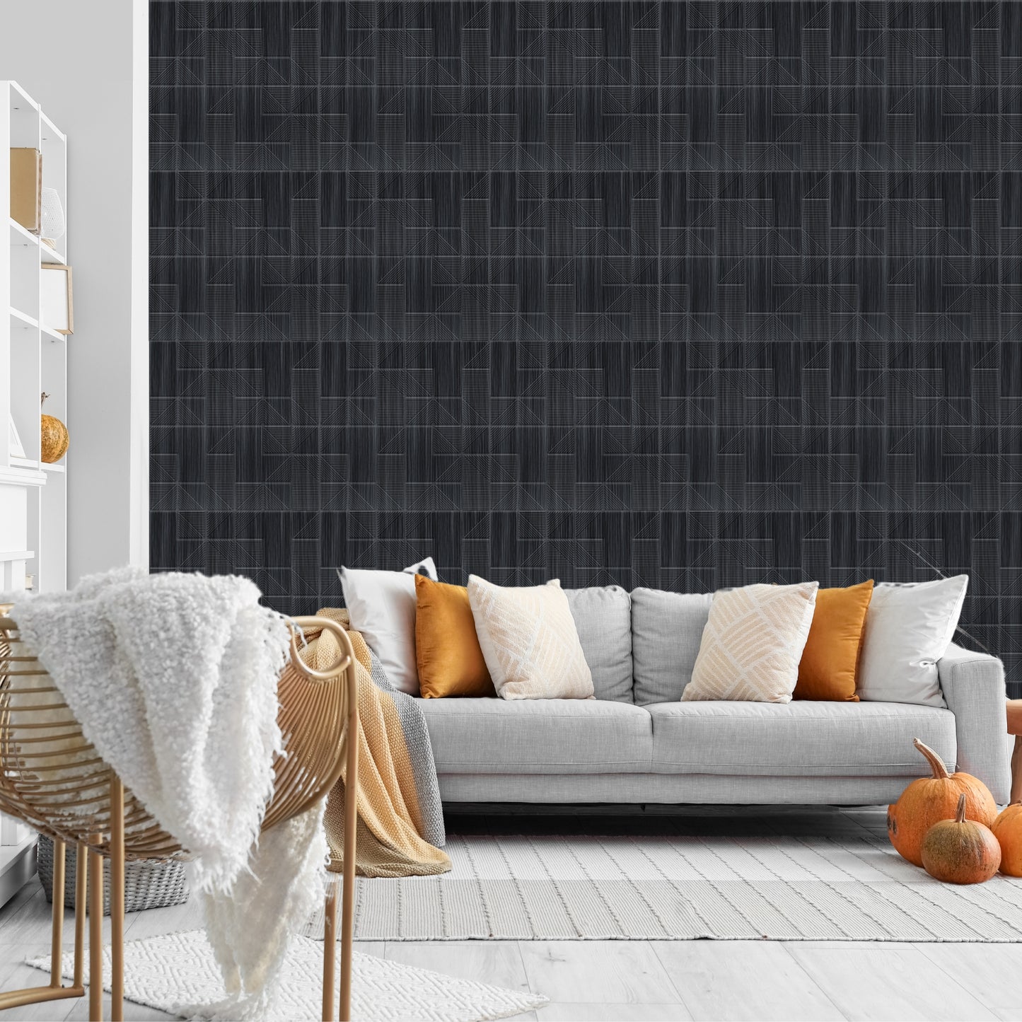 Pine Wood Self Adhesive Panels Stripe Design