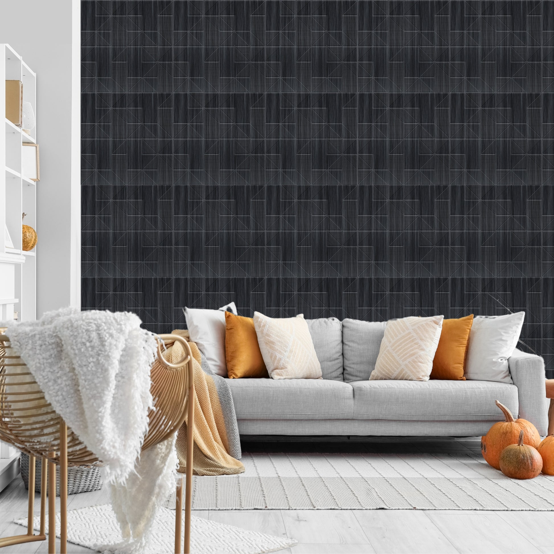 Pine Wood Self Adhesive Panels Stripe Design