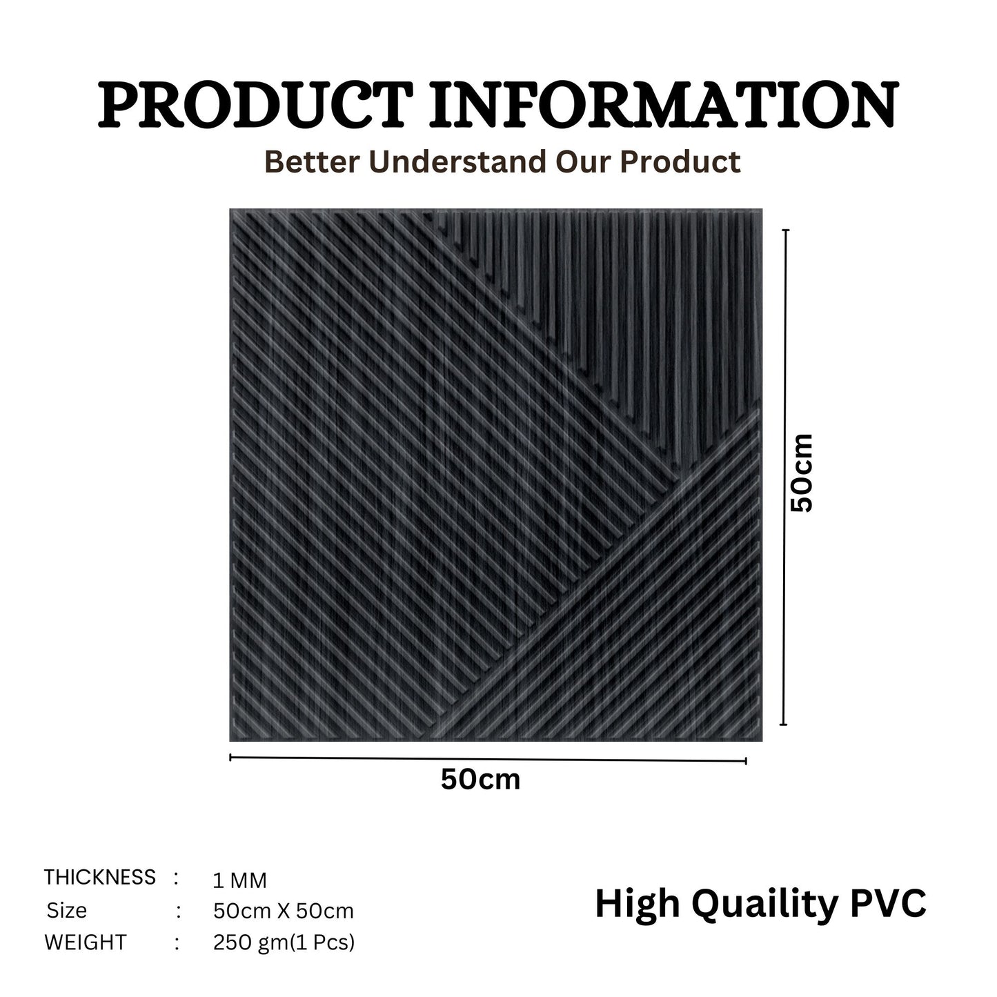 Pine Wood Self Adhesive Panels Stripe Design