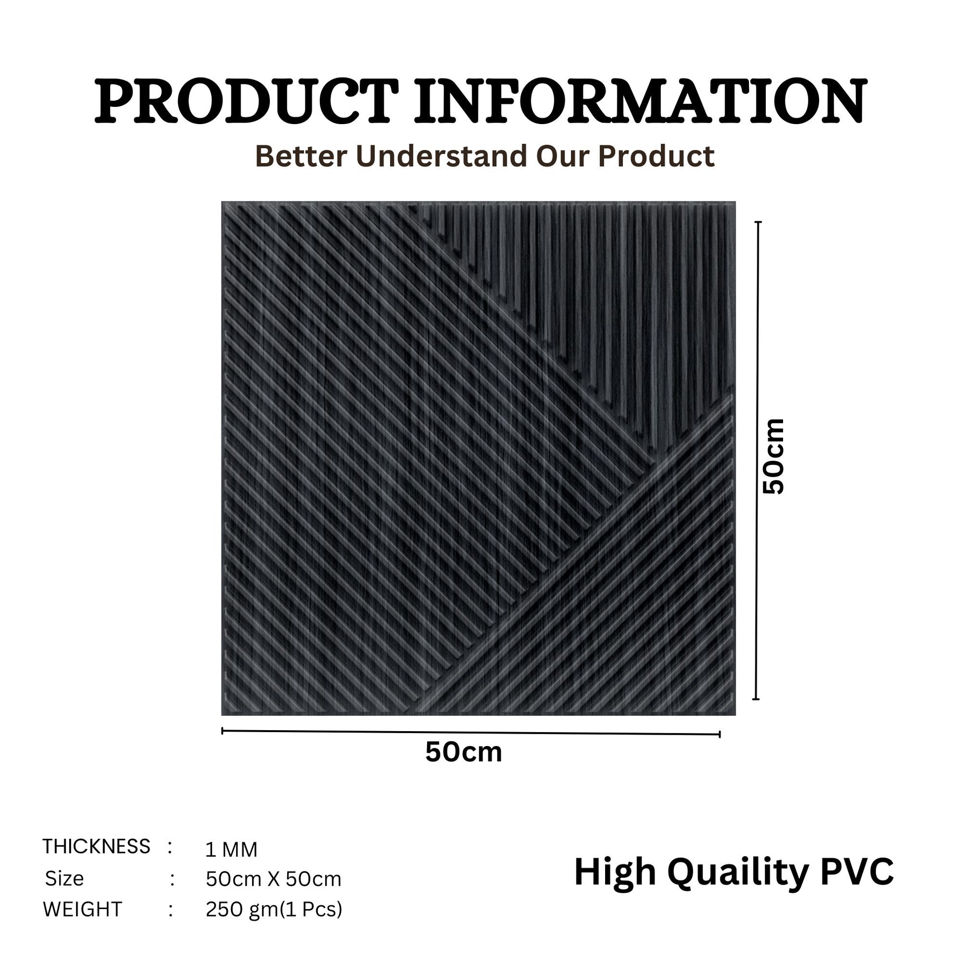 Pine Wood Self Adhesive Panels Stripe Design
