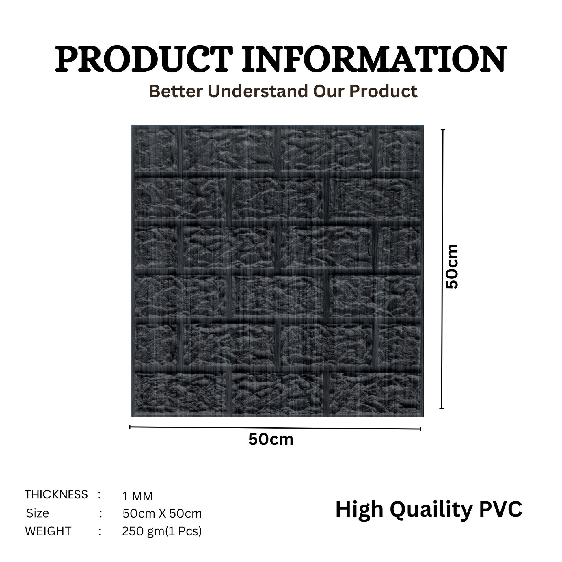 Pine Wood Self Adhesive 3D Panels Brick Design