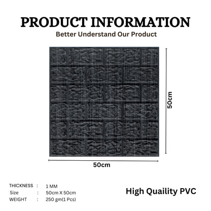 Pine Wood Self Adhesive 3D Panels Brick Design