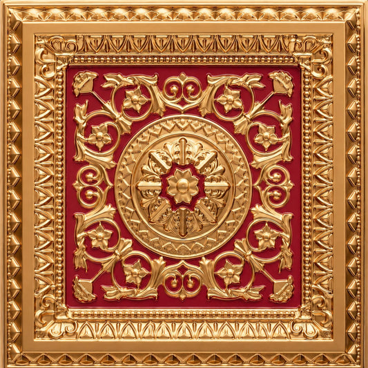 Rajwada Design Pink Gold Color 3d Ceiling Panel