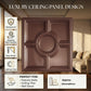 Red Copper Regal Medallion Design 3D PVC Ceiling Panel  Feature View