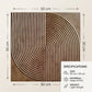 Gold Copper Self Adhesive 3D Panels Curve Design