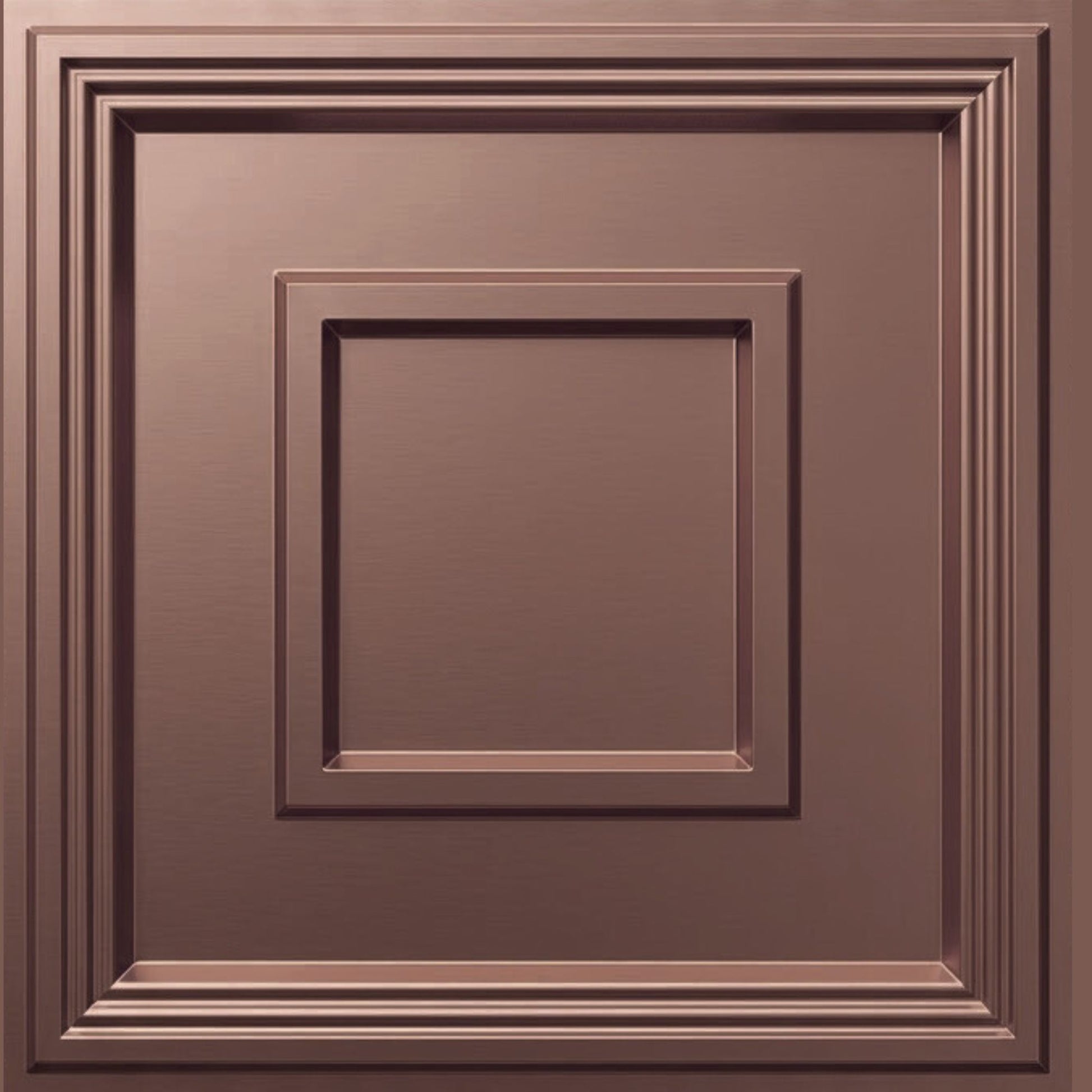 Red Copper Square Design 3d Ceiling Panel