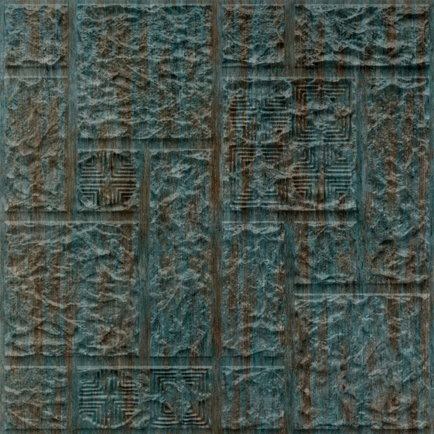 Rustic Wood Self Adhesive Wall Panels Abstract Design