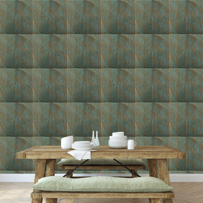 Rustic Wood Self Adhesive Panels Circle Design