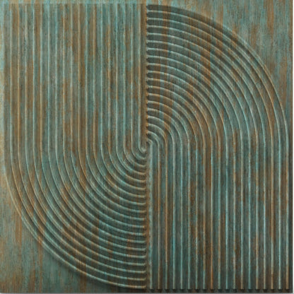 Rustic Wood Self Adhesive Panels Circle Design