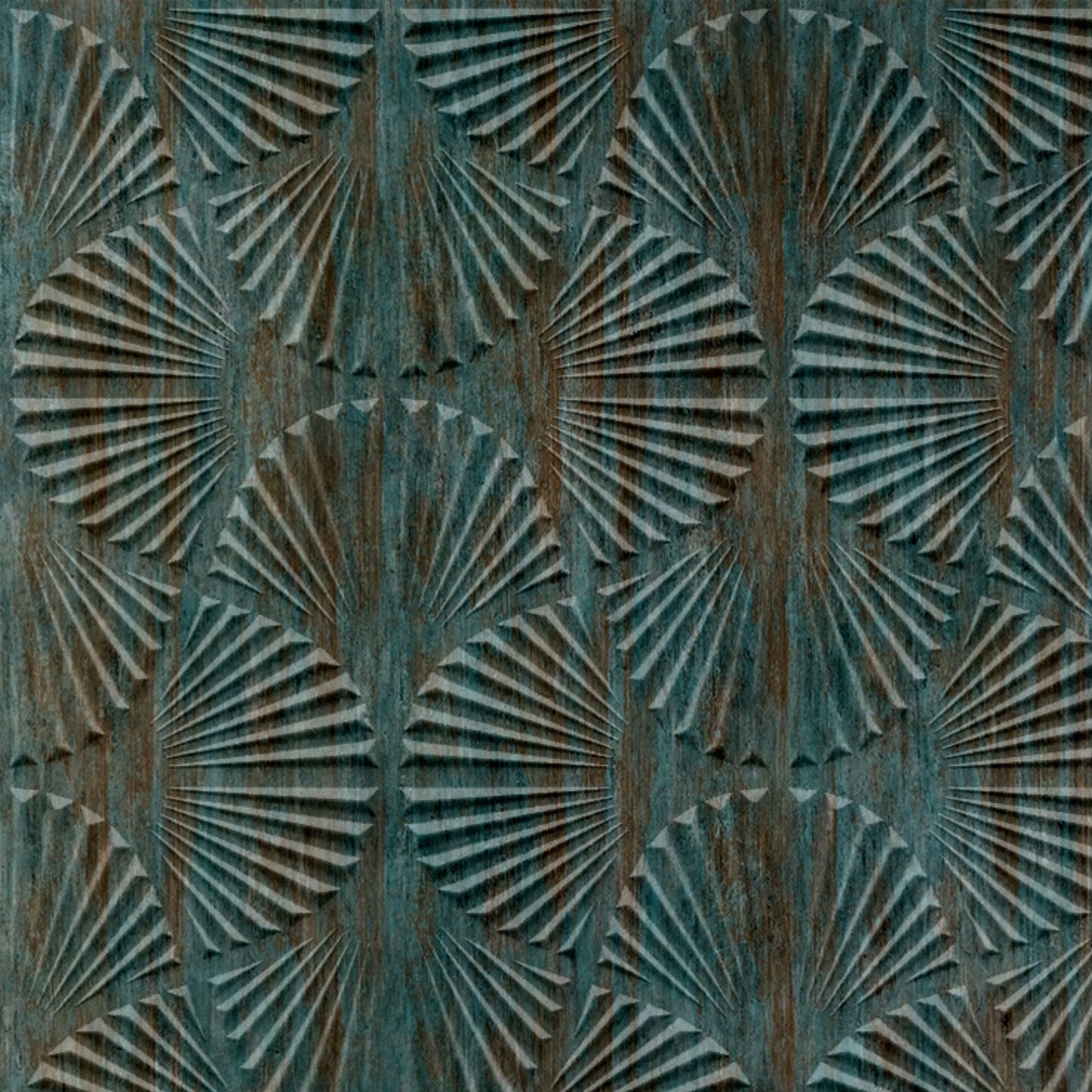 Rustic Wood Self Adhesive Panels Hand Fan Design