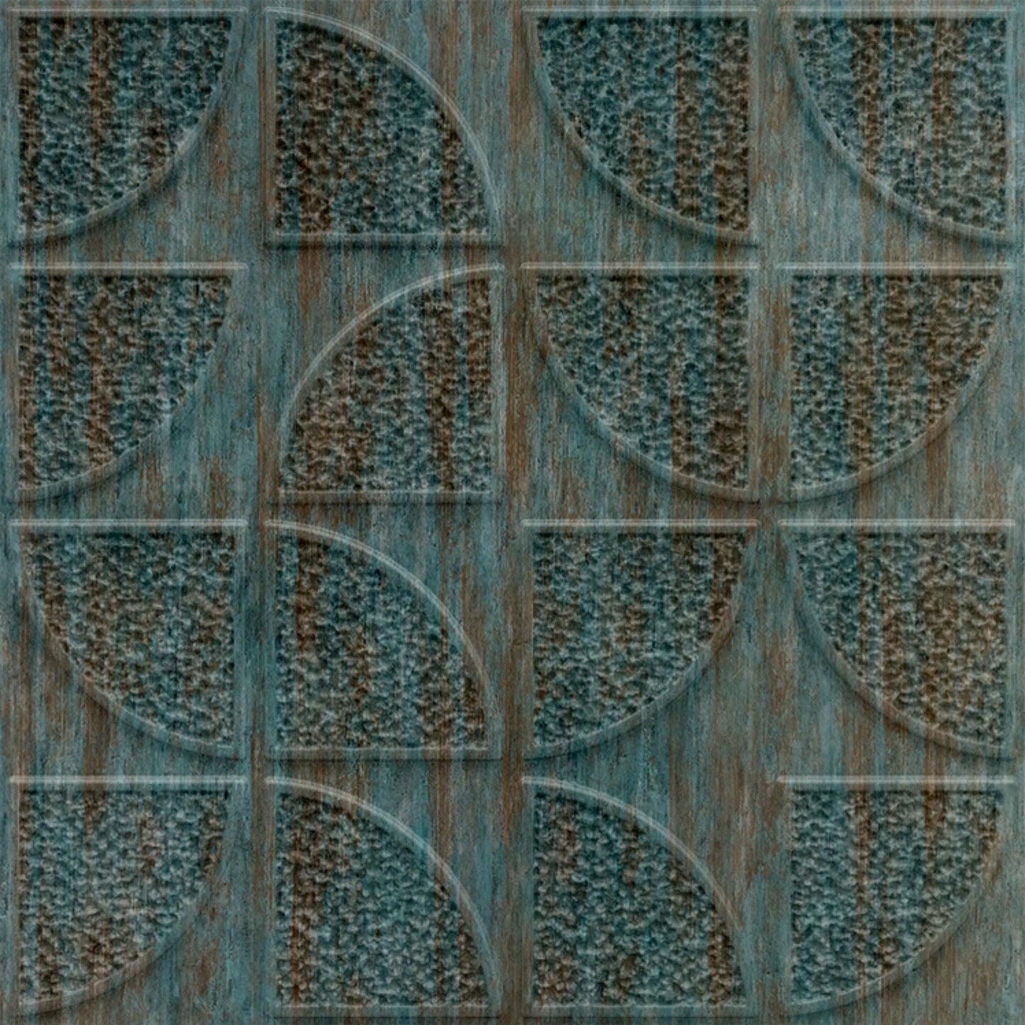 3D Self Adhesive Wall Panel Quarter Circle Design- 50x50cm