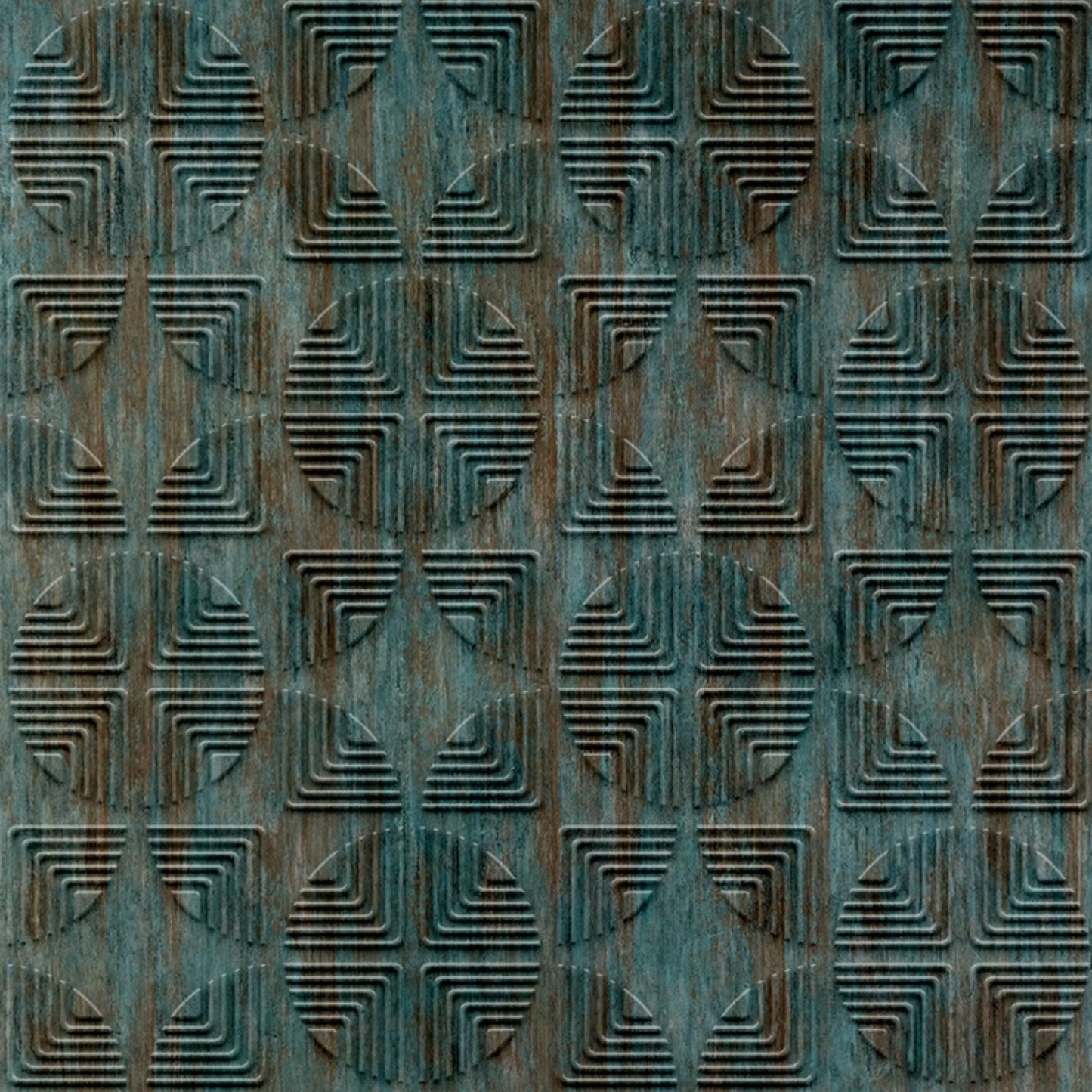 Rustic Wood Self Adhesive Panels Quarter Circle Design

