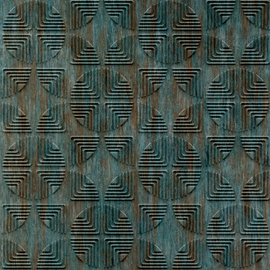 Rustic Wood Self Adhesive Panels Quarter Circle Design
