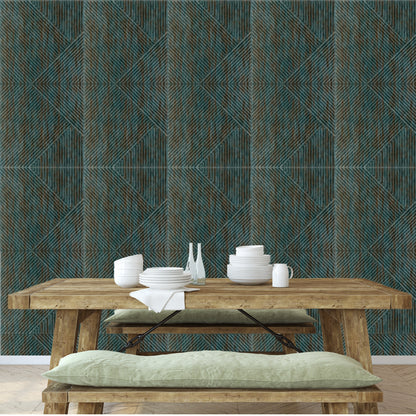 Rustic Wood Self Adhesive Panels Stripe Design
