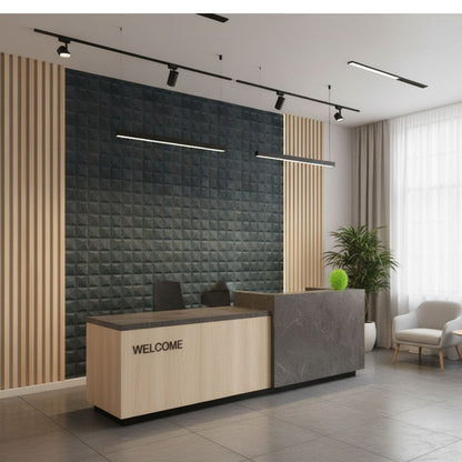 Rustic Wood 3D Wall Panels Pixel Design