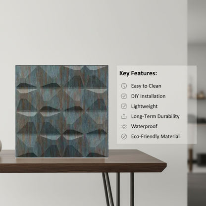 Rustic Wood 3D Wall Panels Pixel Design