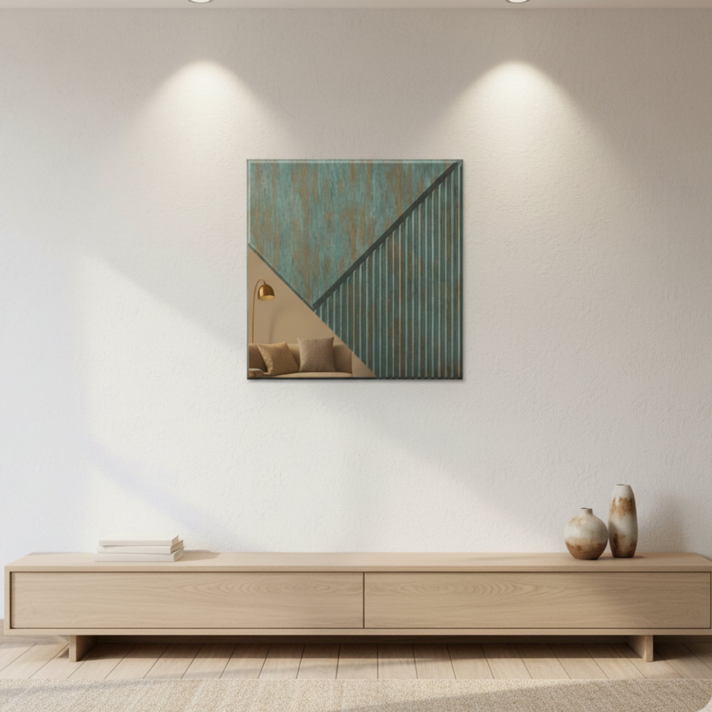 3D Wall Panels for Home Decor PVC Plaina Design 50X50 cm