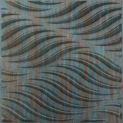 Rustic Wood 3D Wall Panels Swirl Design front