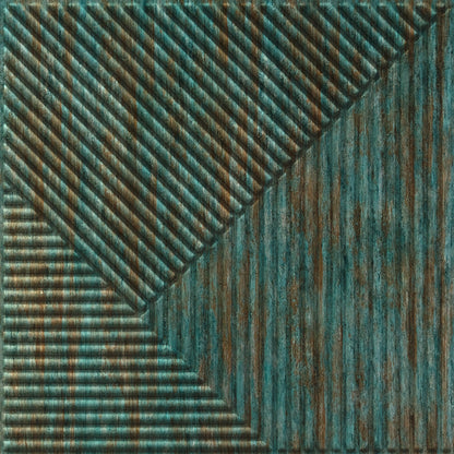 Rustic Wood 3D Wall Panels Stripe Design