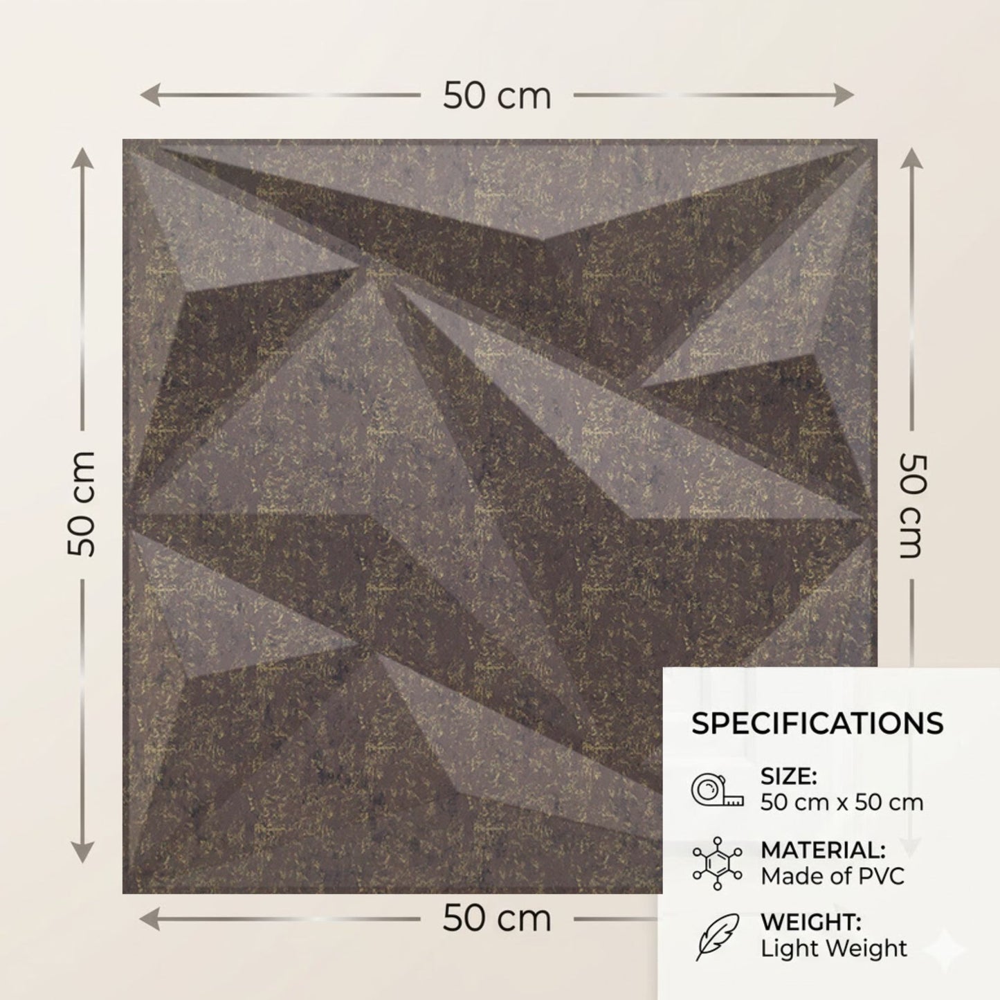 Magnum Brown 3D Wall Panels Alps Design-3