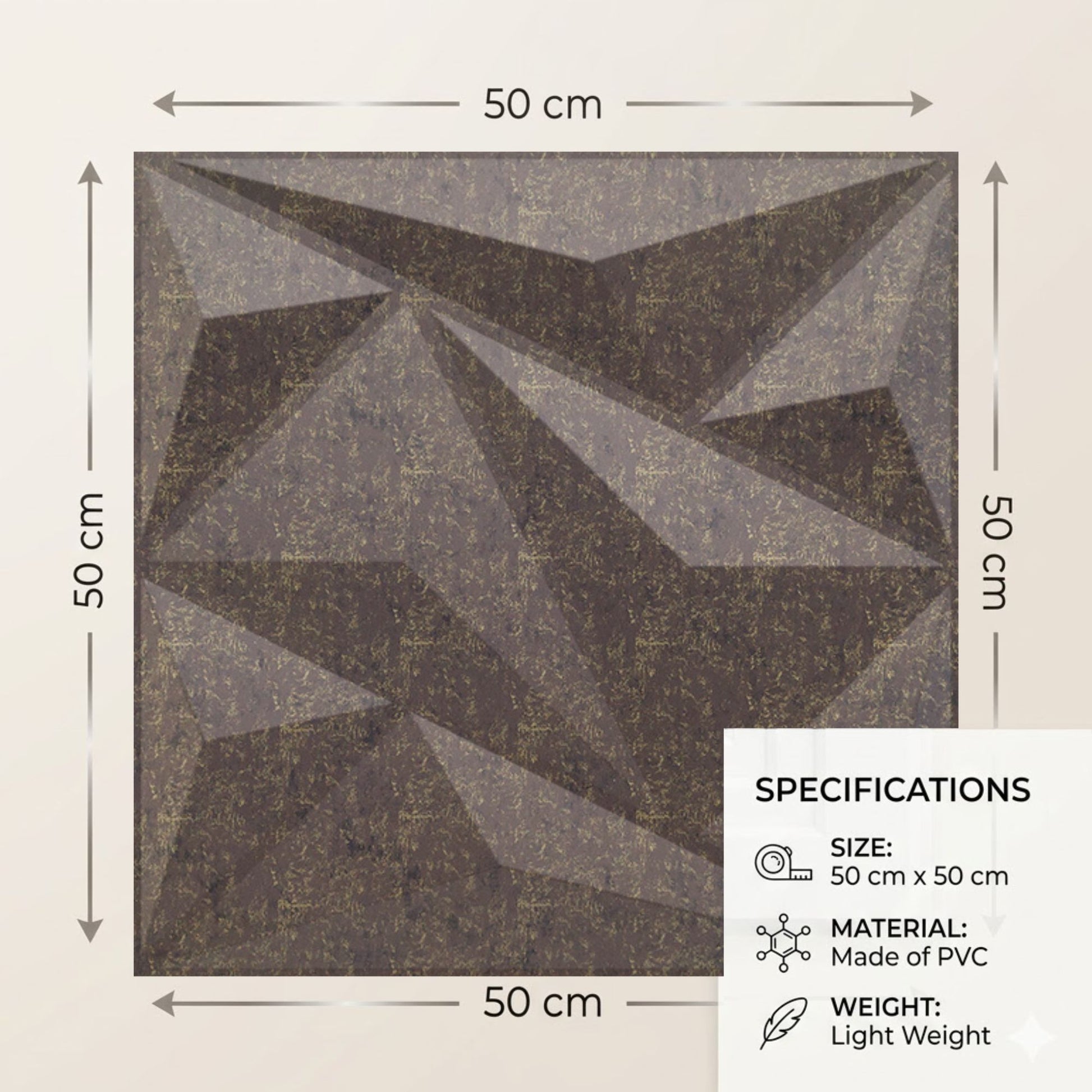 Magnum Brown 3D Wall Panels Alps Design-3