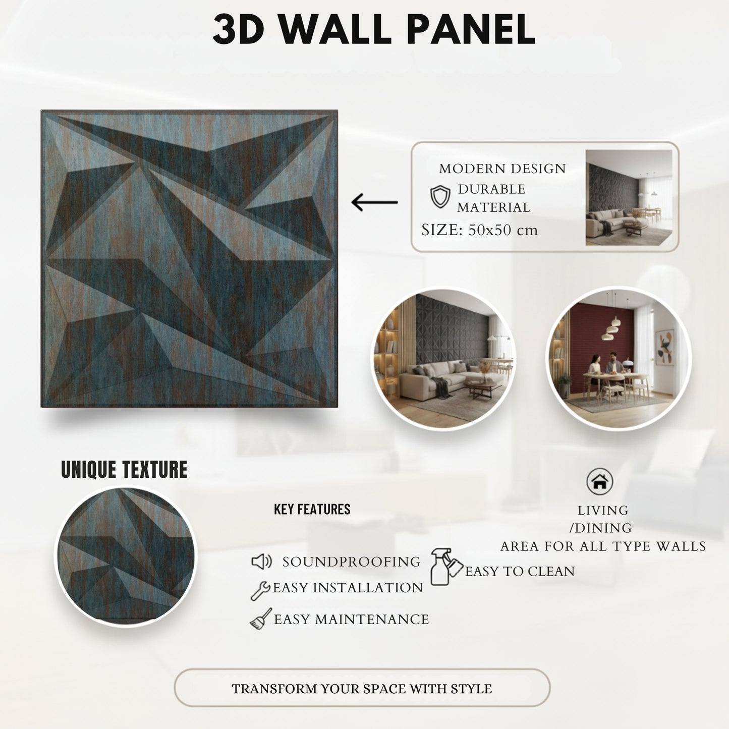 Rustic Wood 3D Wall Panels Alps Design