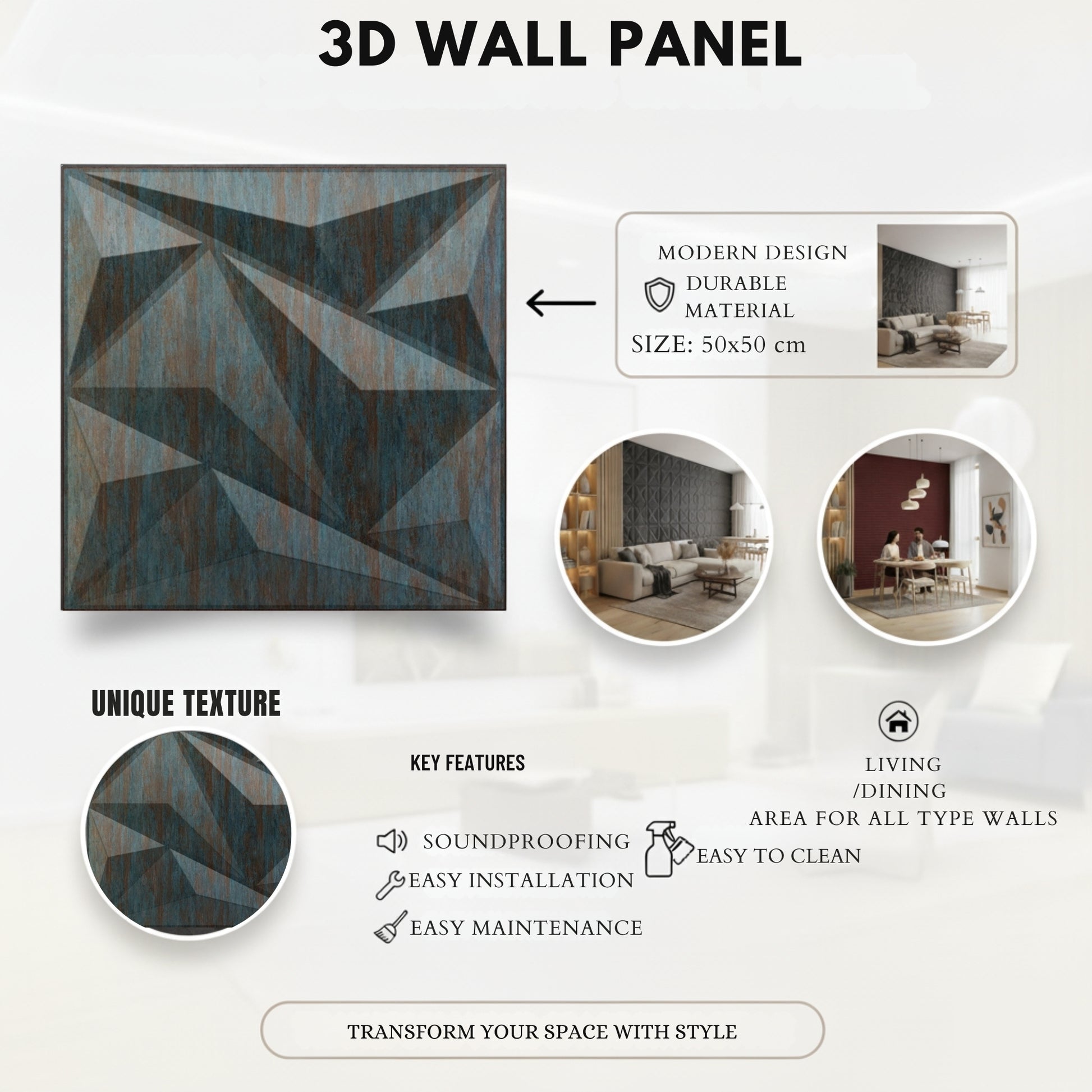 Rustic Wood 3D Wall Panels Alps Design