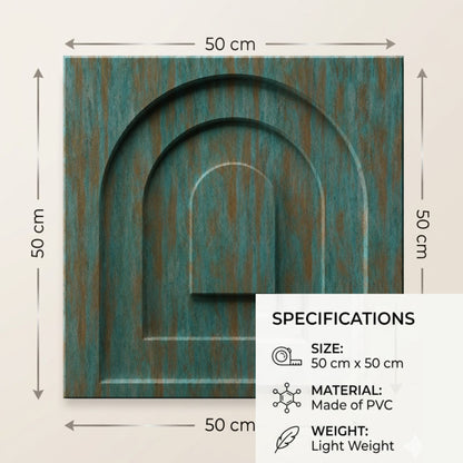 Rustic Wood Archi Design 3D Wall Panel-3