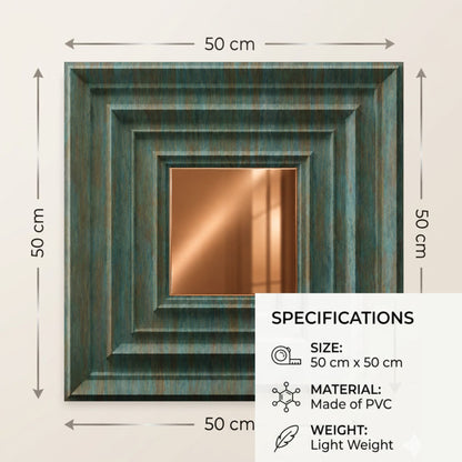 Rustic Wood Copper Accent Design Acrylic 3D Wall Panel-4