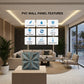 Rustic Wood Crystal Design 3D Wall Panel View-3