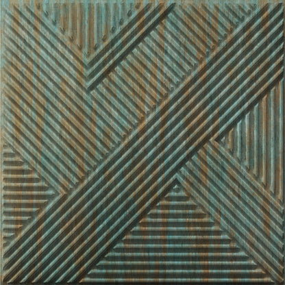 Rustic Wood Self Adhesive Panels Line Abstract Design