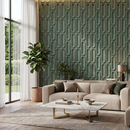 Rustic Wood Loops Design 3D Wall Panel-1