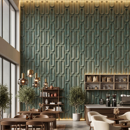 Rustic Wood Loops Design 3D Wall Panel-2