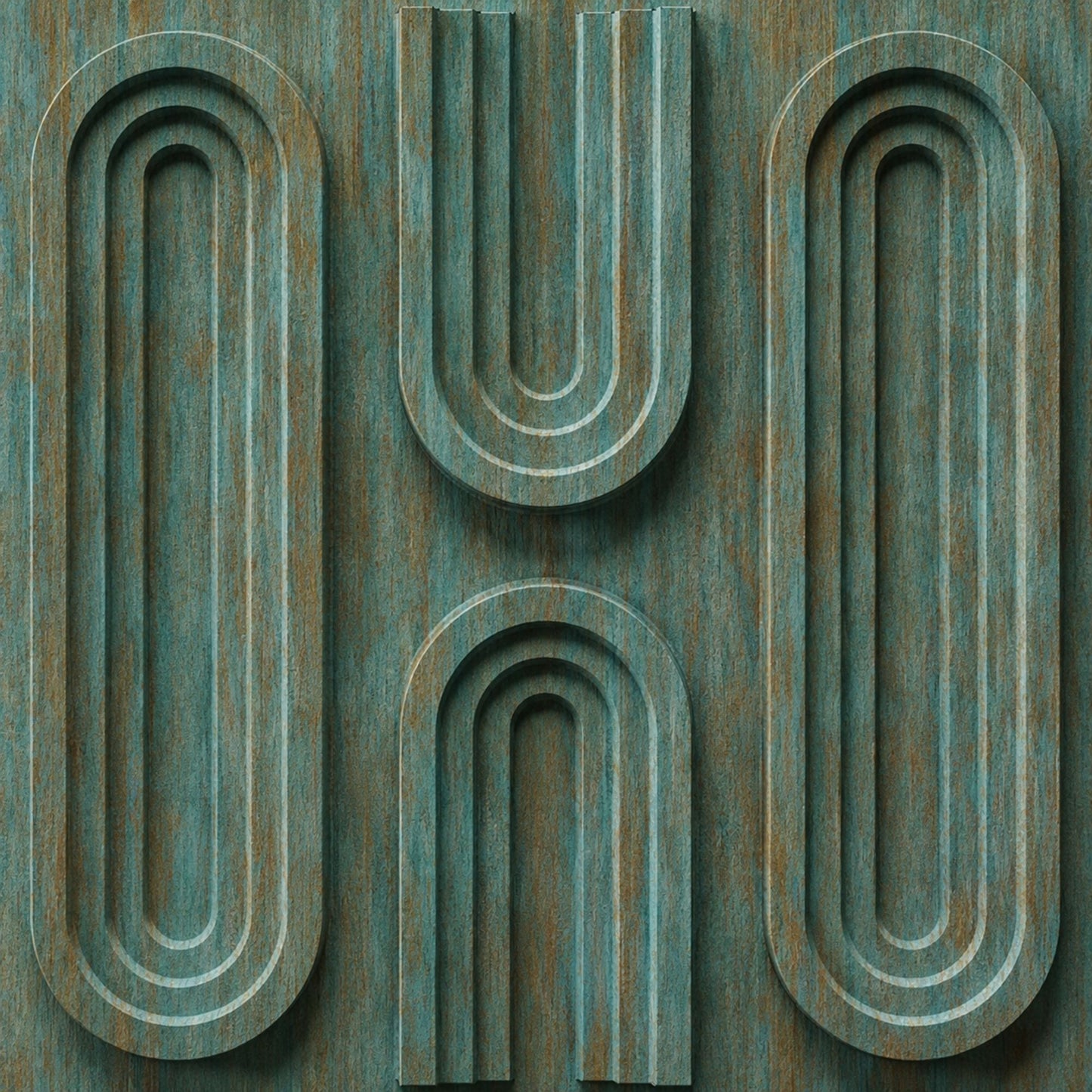Rustic Wood Loops Design 3D Wall Panel