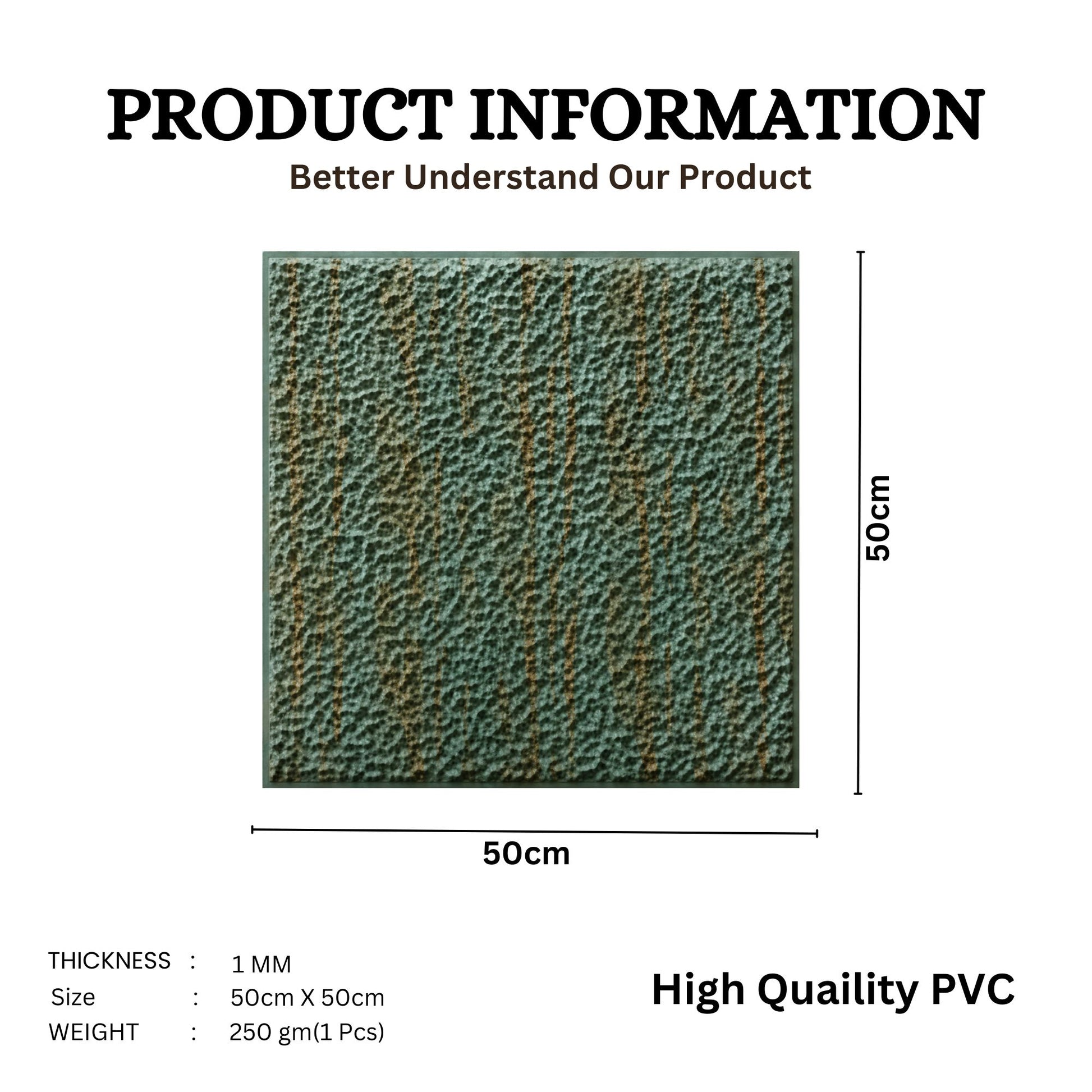 Rustic Wood Self Adhesive PVC wall Panels Textured Design
