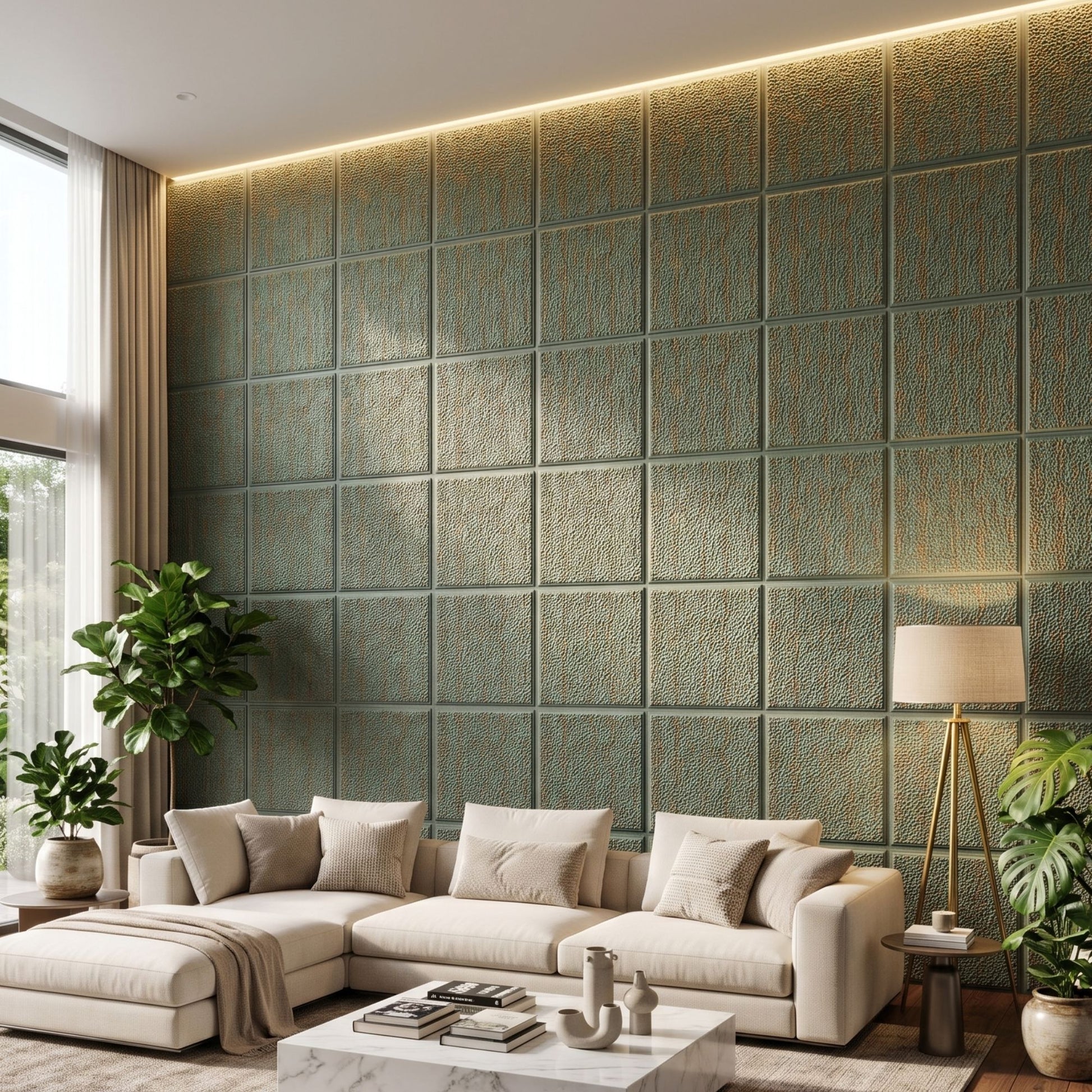Rustic Wood Self Adhesive PVC wall Panels Textured Design
