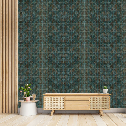 Rustic Wood Self Adhesive Panels Quarter Circle Design
