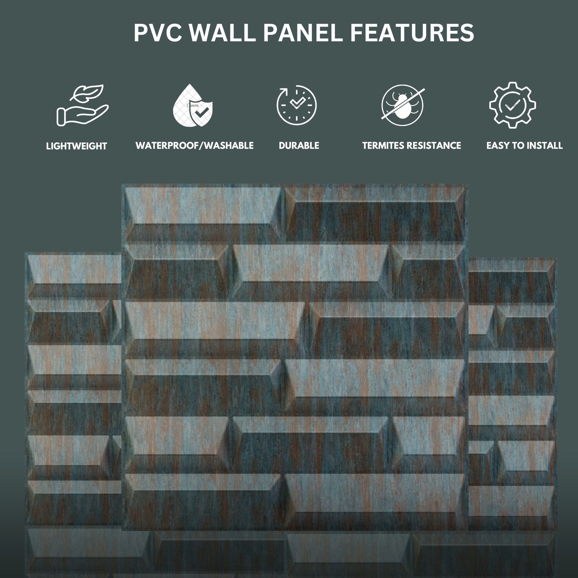 Rustic Wood 3D Wall Panels Vault Design-3