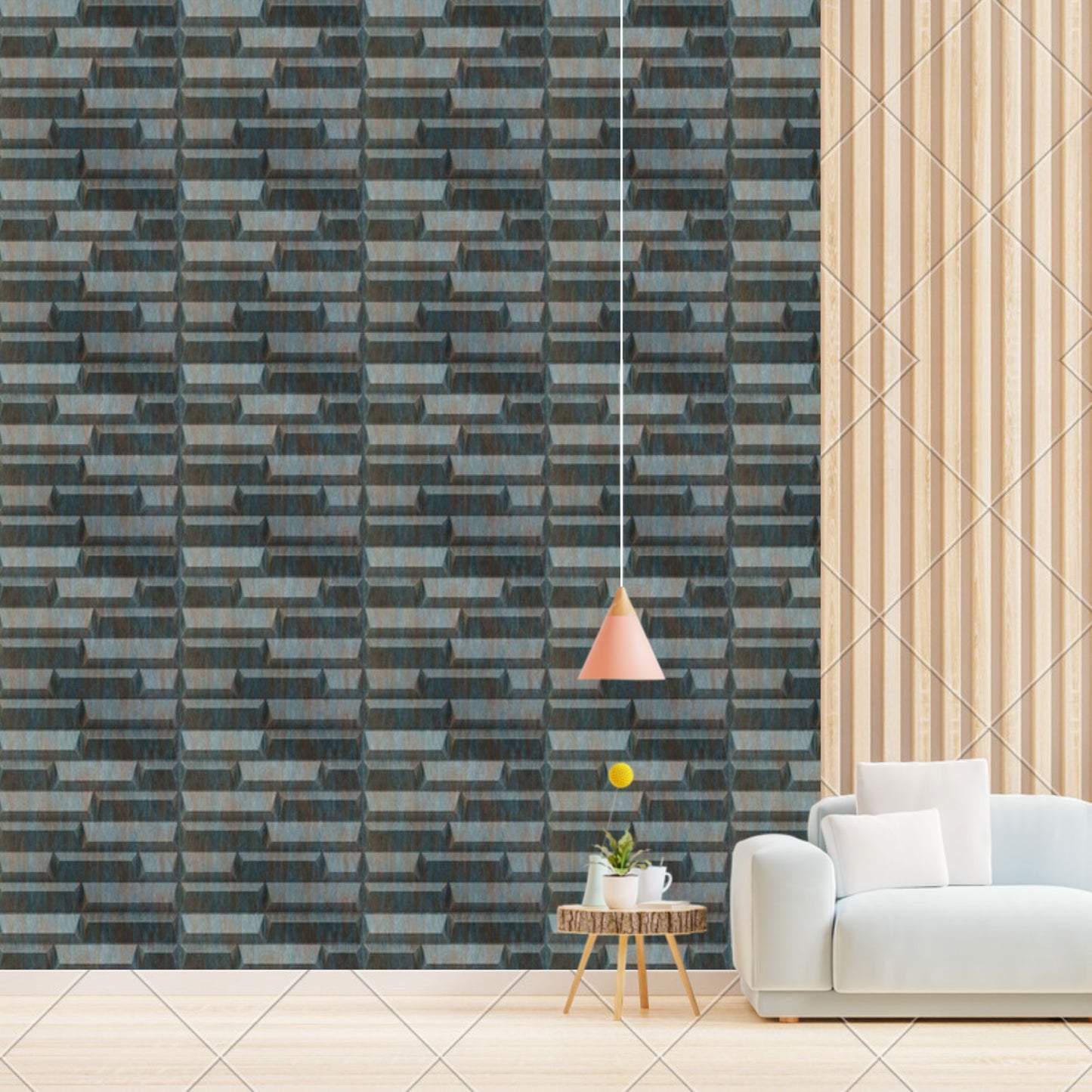 Rustic Wood 3D Wall Panels Vault Design-1