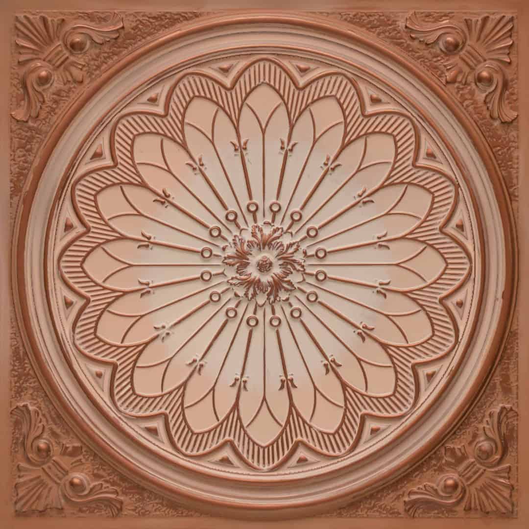 Sandstone Color Grand Dahlia Design PVC Ceiling Panel