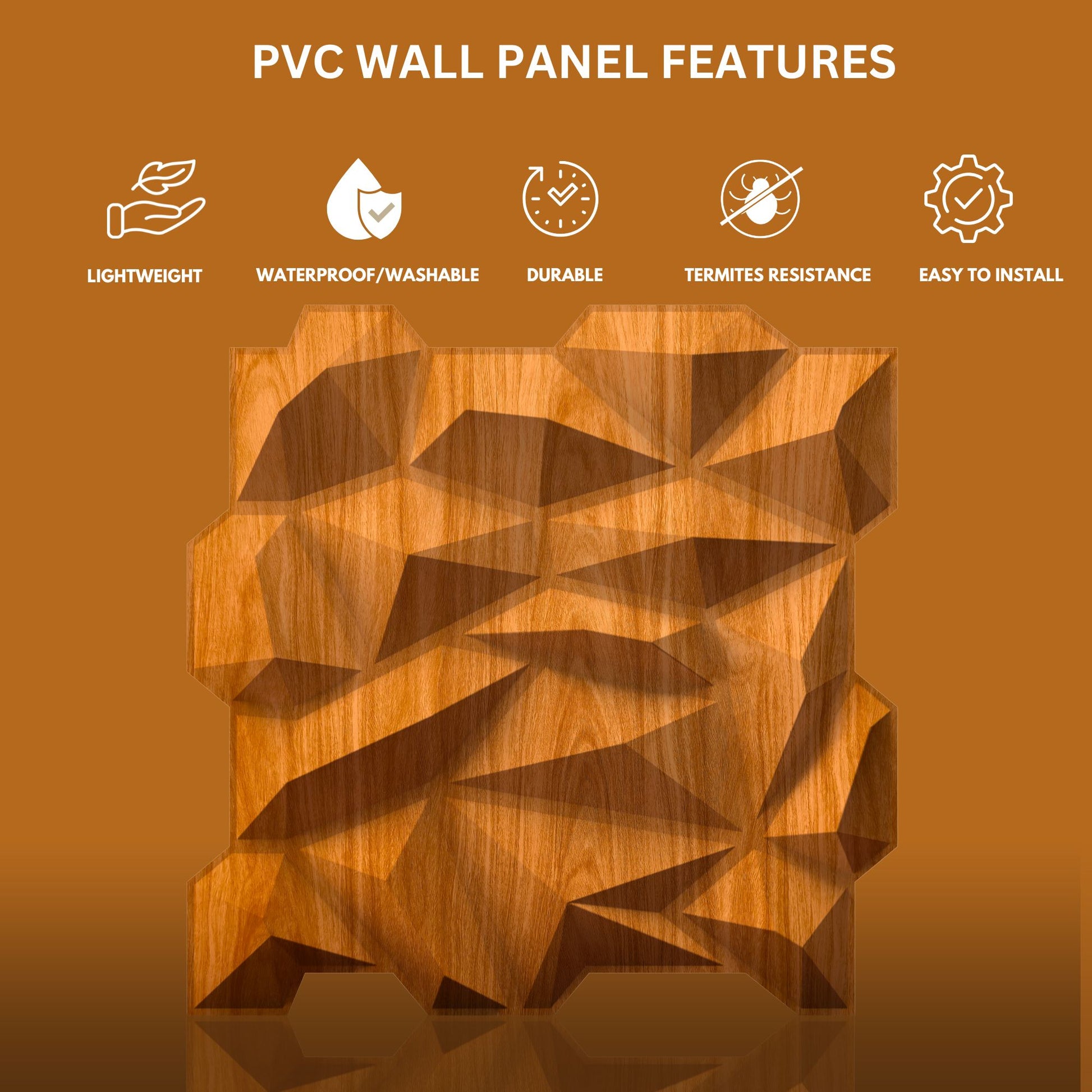 Teak Wood_Diamond_Design_3D_Wall_Panel_View-3