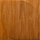 Teak Wood Self Adhesive Panels Circle Design