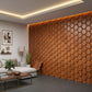 Teak Wood 3D Wall Panels Hexagon Design-td038